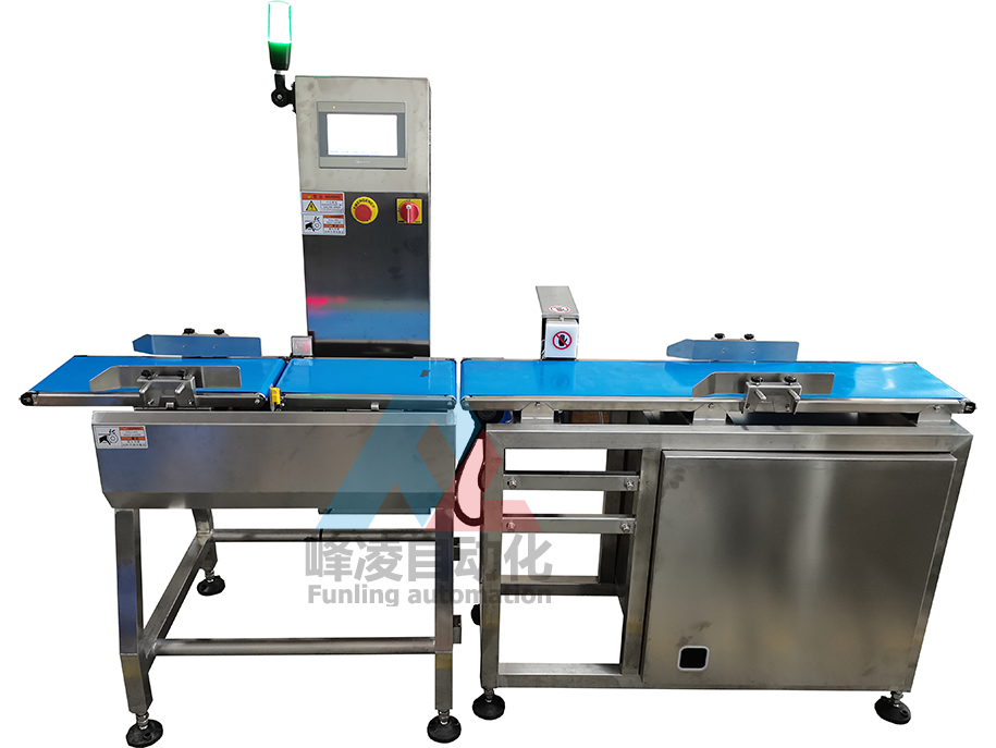 自動重量選別機檢測商品的重量及欠品檢查不可缺少的設備